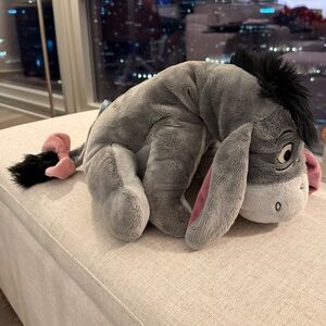 Winnie The Pooh Disney Store Eeyore 16" Plush Stuffed Animal Detachable Tail